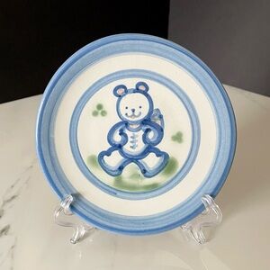 6" Child Plate - Teddy Bear by M.A. Hadley